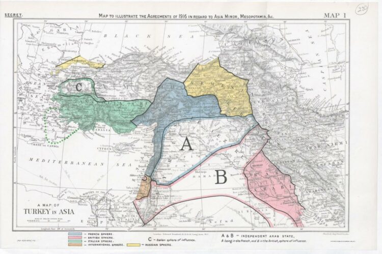 Sykes-Picot Anlaşması’nın İmzalanması