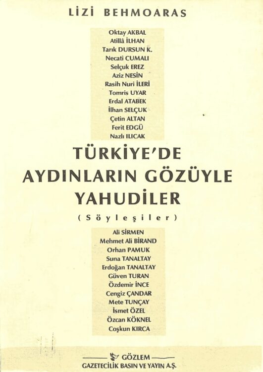 Türkiye&#8217;de Aydınların Gözüyle Yahudiler